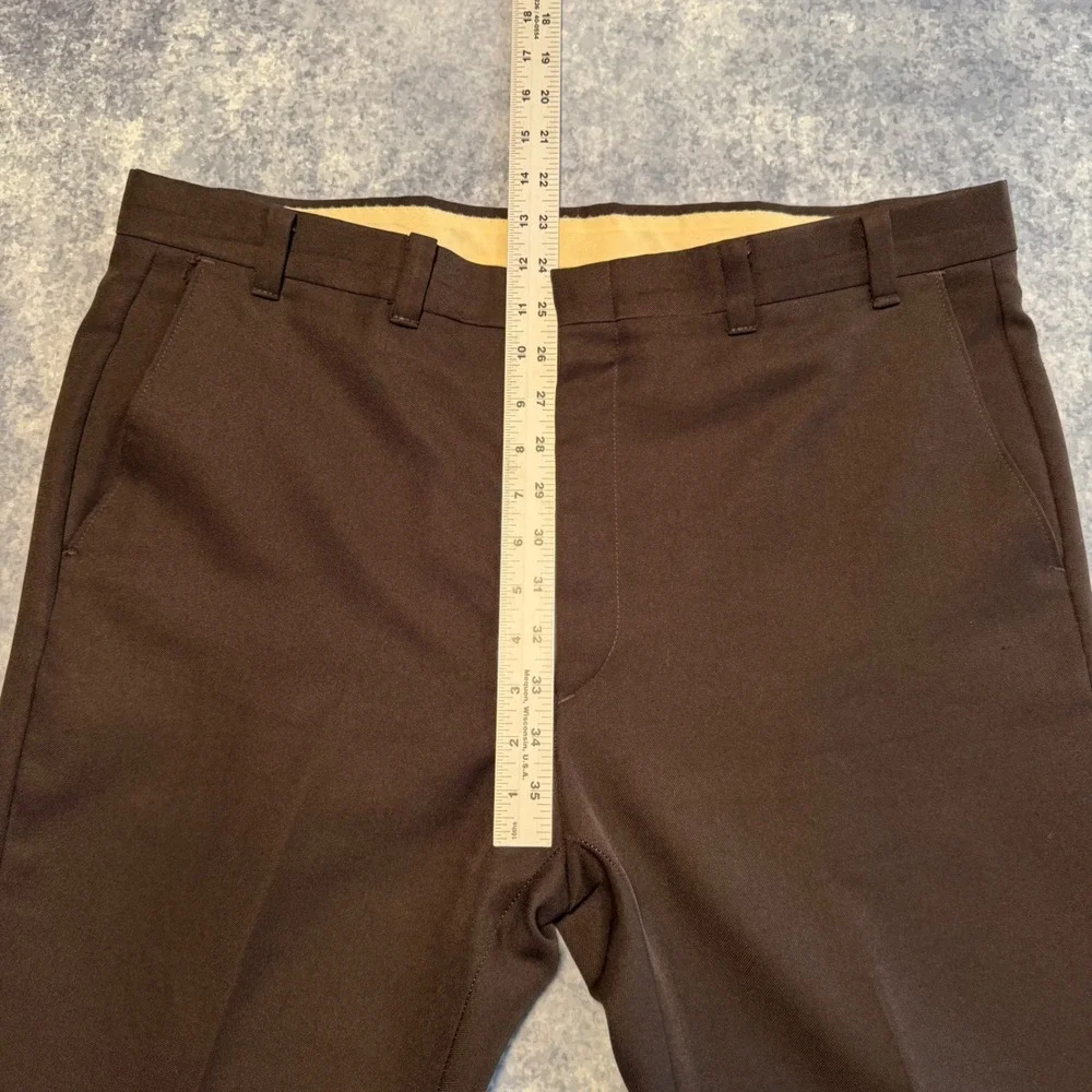 Vintage Levis Panatela Sportswear Brown Flare Leg Dress Pants Mens 36x31 70s